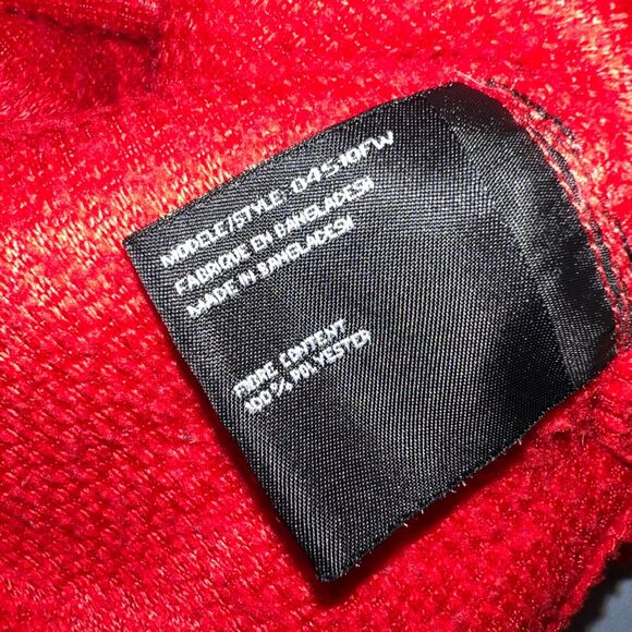 Fahrenheit Active Womens Fleece Sweatshirt Hoodie Red Stretch Lightweight Large - Picture 6 of 7